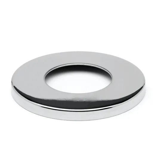 Chrom Design Rohr 25,4 mm Abdeckkappe Flansch