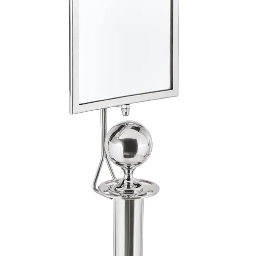 Schilderhalter f�r Abgrenzungspfosten Chrom Design - PRO-K