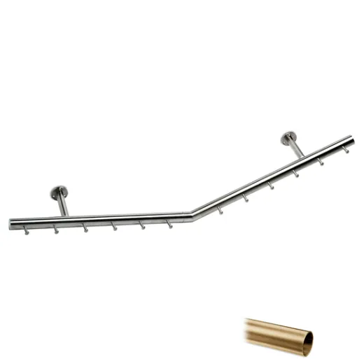 Wurstgehnge 20-7130-100 - Rohr  38.1 mm - Messing matt Design - 1000 mm