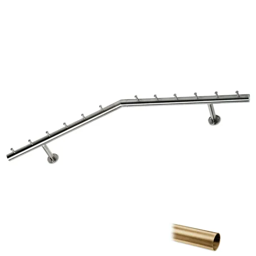 Wurstgehnge 20-7140-125 - Rohr  38.1 mm - Messing matt Design - 1250 mm
