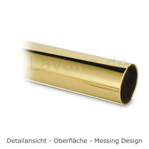 Hustenschutz Pfosten 20-171-25 links - Rohr � 25.4 mm - Messing Design