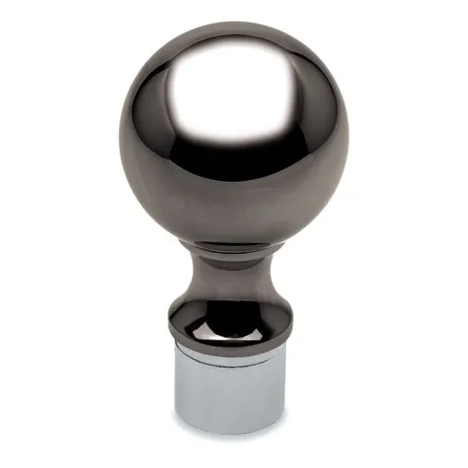 Anthrazit Design Zier Endkugel fr Rohr 38,1 mm