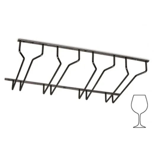 Anthrazit Design Glserhalter 4-fach - 300 mm