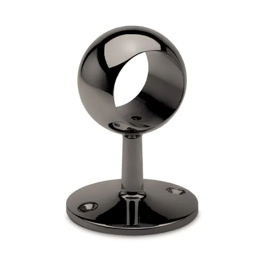 Anthrazit Design Rohrhalter gewlbt fr Rohr 38,1 mm