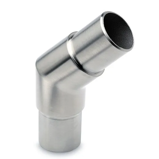 Edelstahl Design Rohr 25,4 mm Rohrverbinder 45