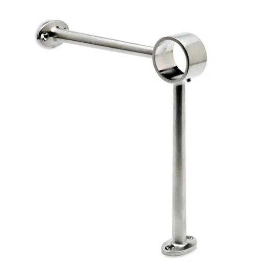 Edelstahl Design Fulaufhalter Rohr 38,1 mm 20-0104