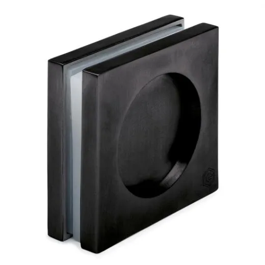 Griffmuschel Glastr zweiseitig 47-41034 Anthrazit