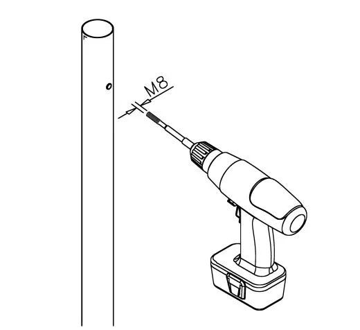 Edelstahl Rohradapter 25,4 mm auf 25,4 mm