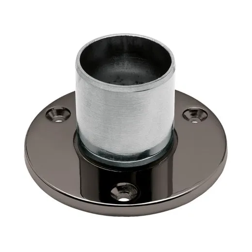 Anthrazit Design Boden & Wandflansch fr Rohr 25,4 mm
