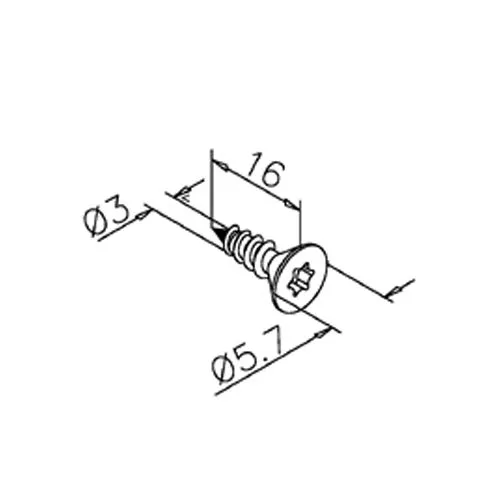 Anthrazit Design Holzschraube 3x16 - 50 St�ck