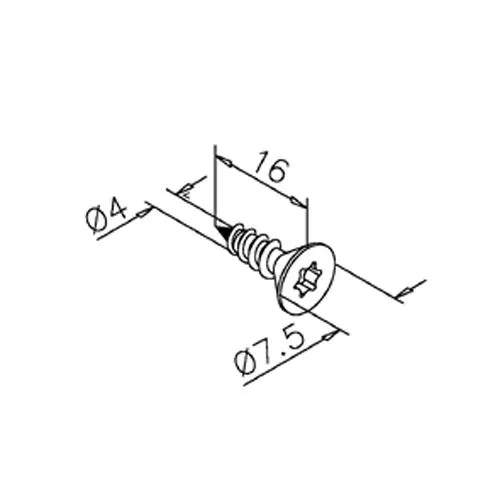 Anthrazit Design Holzschraube 4x16 - 50 St�ck