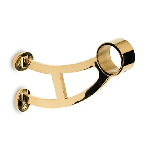 Messing Design Fulaufhalter Rohr 50,8 mm 20-0102