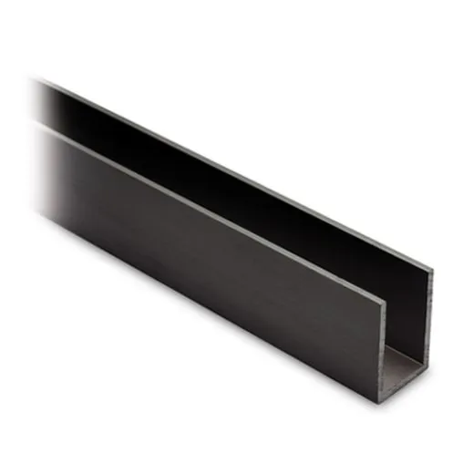 Alu U-Profil 30x20x30mm in Anthrazit schwarz - ganze Lnge 200 cm
