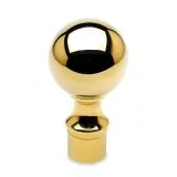 Messing Design Rohr 25,4 mm Zier-Endkugel