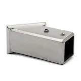 Edelstahl Wandflansch 45� f�r Rohr 20x20 mm