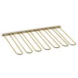 Messing Design matt - Gl�serhalter 300 mm - 6 fach