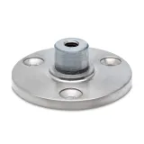 Edelstahl Design Rohr 25,4 mm Innenflansch