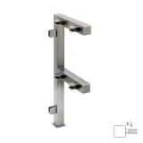 Hustenschutz Pfosten 20x20 - 20-13320 links - Edelstahl matt Design