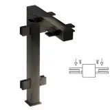 Hustenschutz Pfosten Anthrazit schwarz 20x20 - 20-132220 - mitte