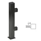 Hustenschutz Pfosten Anthrazit schwarz 20x20 - 20-162320 - rechts
