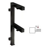 Hustenschutz Pfosten Anthrazit schwarz 20x20 - 20-133120 - links