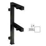 Hustenschutz Pfosten Anthrazit schwarz 20x20 - 20-133320 - rechts