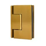 Messing matt Design Glast�rscharnier einseitig Wand - Glas