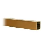 Messing matt Design Vierkantrohr 20x20mm - ganze L�nge 100 cm