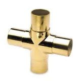 Messing Design Rohrverbinder Kreuz fr Rohr 38,1 mm