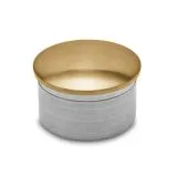 Messing matt Design Rohr 50,8 mm Endkappe gewlbt