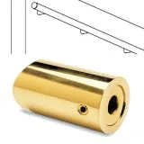 Messing Design Abstandshalter flach fr Rohr 19 mm