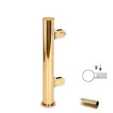 Hustenschutz Pfosten 20-151-25 links - Rohr  25.4 mm - Messing matt Optik