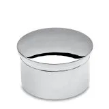 Chrom Design Rohr 25,4 mm Endkappe gewlbt