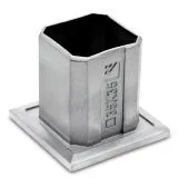 Edelstahl Vierkant 35x35 mm Rohrbefestigungsh�lse