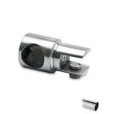 Chrom Design Rohrhalter geschlossen fr Rohr  19 mm