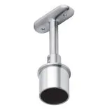 Edelstahl Rohrsttze 90 Hhe einstellbar Edelstahlrohr 33,7 mm