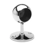 Chrom Design End Rohrhalter f�r Rohr 38,1 mm gew�lbt