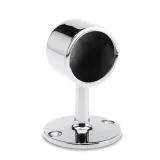 Chrom Design End-Rohrhalter f�r Rohr 38,1 mm