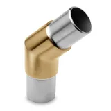 Messing matt Design Rohrverbinder 45 fr Rohr 38,1 mm