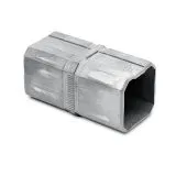 Edelstahl Rohrverbinder Vierkantrohr 35x35 mm - roh