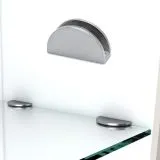 Glasplattentrger 201008 Chrom Design Glas 06-08 mm Wandmontage