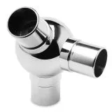 Chrom Design Rohr 25,4 mm Kugelrohrverbinder 45�+1x90�