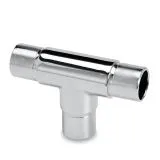Chrom Design Rohrverbinder T fr Rohr 38,1 mm