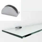 Glasplattentr�ger 221115 Chrom Design Glas 10-15 mm Wandmontage