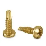 Messing Design Blechschraube (50 St�ck)