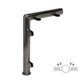 Hustenschutz Pfosten 20-130-25 mitte - Rohr � 25.4 mm - Anthrazit Design