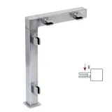 Hustenschutz Pfosten Edelstahl 20x20 - 20-132320 - rechts