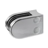 Edelstahl Dsgn Glasklemme 27 - Rohr 38,1 mm - Glas 6-8,76 mm