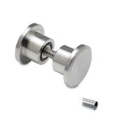 Trknopf Glastr zweiseitig 47-01041 Edelstahl