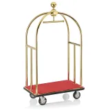 UNITY - Gepckwagen - Luggage Trolley - Titanium-Gold/Rot